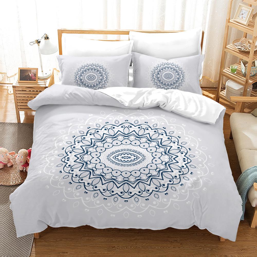 Mandala Abstract Flower Digital Printing Three-Piece Home Textile European Pattern Quilt Set Two-Piece Set