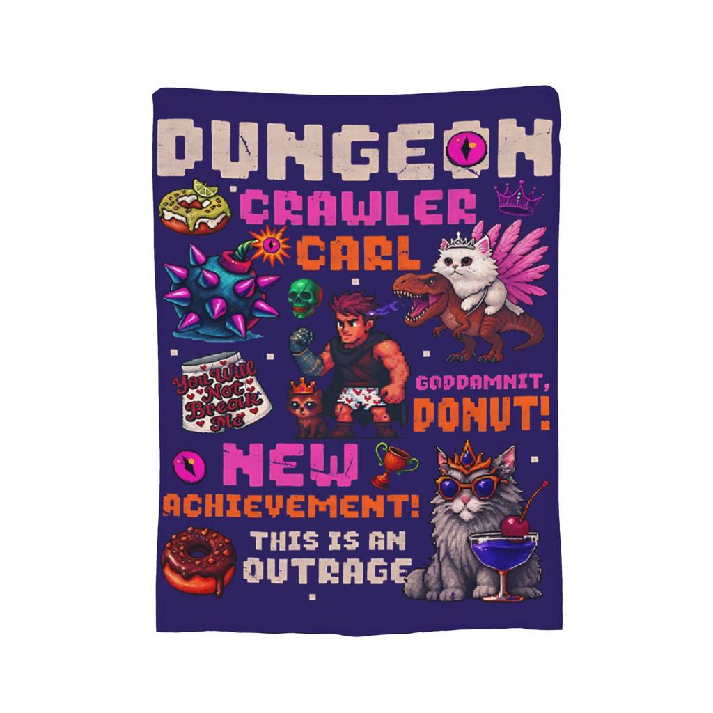 Dungeon Crawler Carl Princess Donut Has Committed an Atrocity! Plush Blankets Throw Blankets for Home Rug Piece,