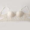 Women's half cup lace edge small chest not empty cup underwear women gather anti-sagging bra autumn bra