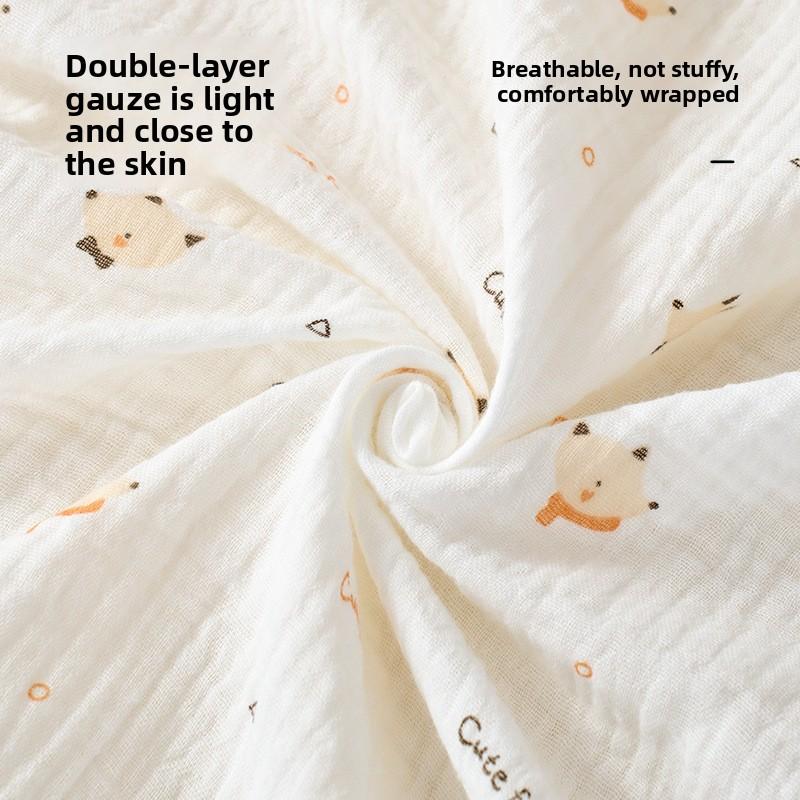 Baby Double-Layer Gauze Swaddle Blanket.100% Cotton Breathable,Multi-use as Swaddle,Blanket&Bath Towel,Perfect Summer Essential