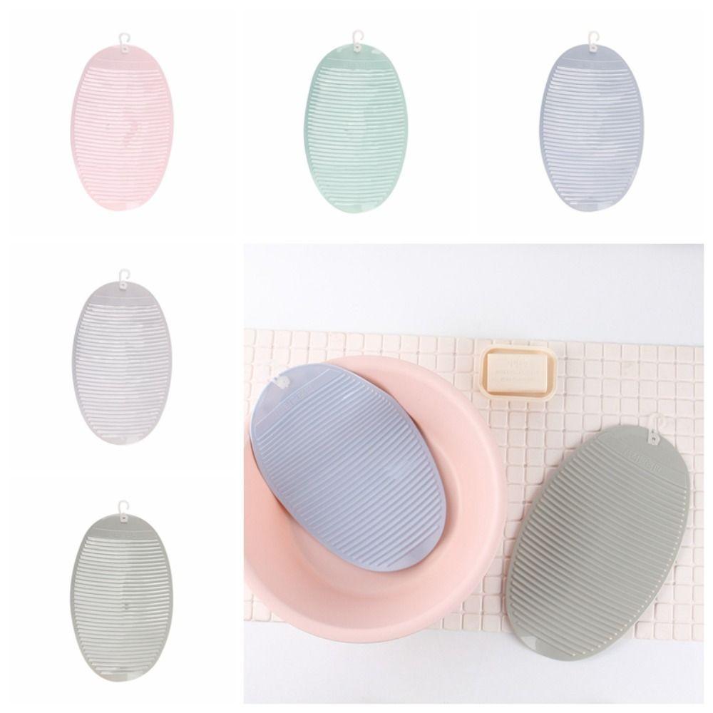 

Oval Washing Board Thicker Laundry Board Durable Foldable Washboard Household зелёный