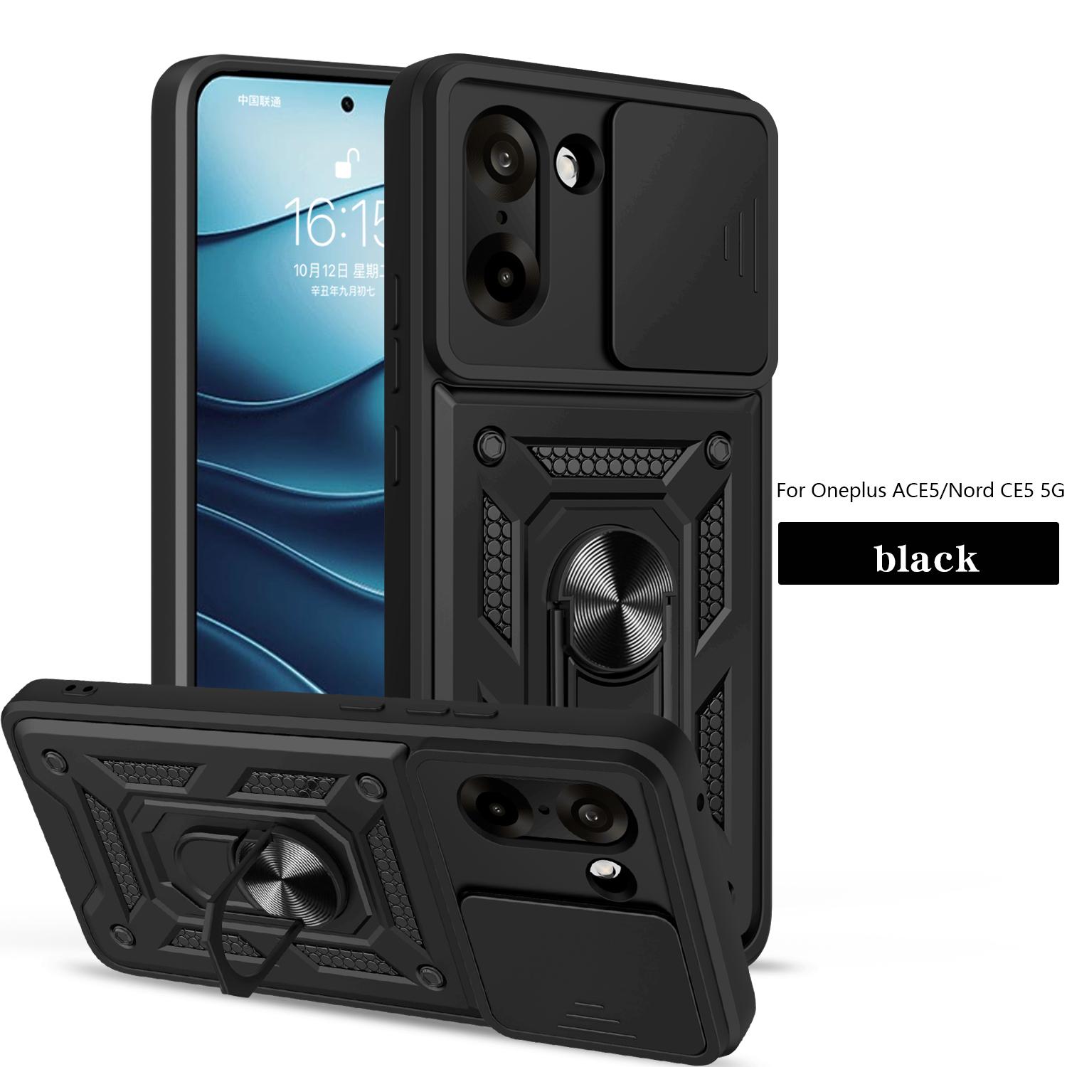 

For OnePlus Nord CE5 Case 1+ OnePlus Ace 5 Racing Cover Magnetic Ring Holder Armor Phone Case Slide Camera Protect Back Cover OnePlus Nord CE5