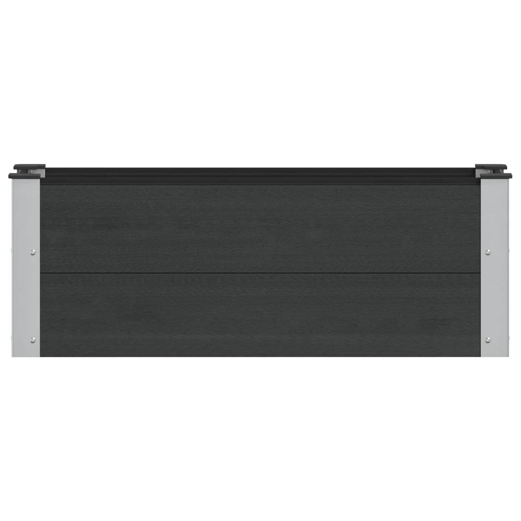 Raised Garden Bed Black 100 X 30 X 36 Cm
