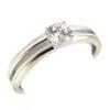 Bague Argent 'Câlin' blanc argenté (rhodié) - 5 mm