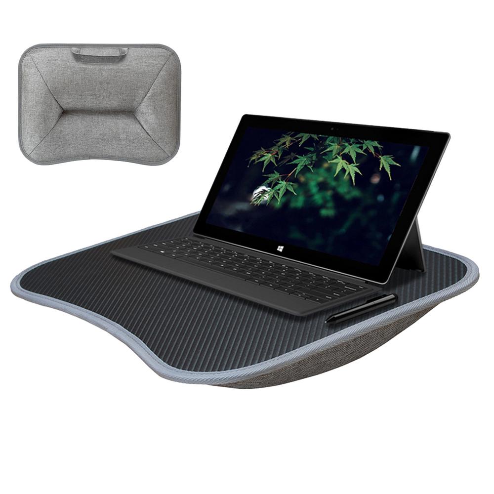 

Подставка для ноутбука на колени, Подставка для ноутбука с подушкой, Письменный лоток с мягкой подкладкой и ручкой для работы и игр на диване