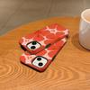 Retro Vintage Boho Red Hibiscus Floral Print Pattern Film Art Aesthetic Protective Shockproof Bumper Phone Case Cover For iPhone 14 15 16 Pro Max Plus