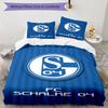 3pcs Football Team (48) Design Cover Set - HD Printed Bedding with 1 Cover and 2 Pillowcases - Perfect for Home and Dorm Decor