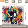 2D flat party banner 1 piece of polyester background fabric with an abstract watercolor design.PMJ