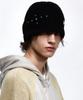 Aleseueseussi Rivet Knit Beanie - Black
