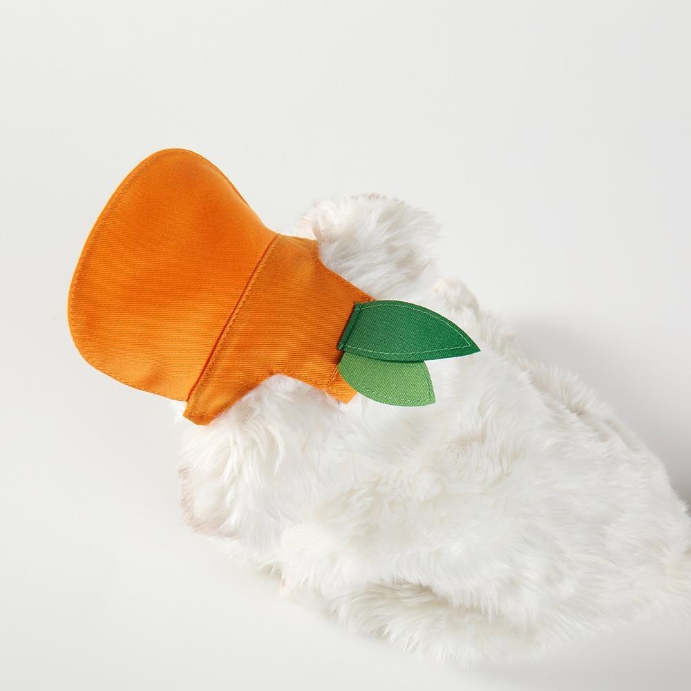 Orange Dog Sunshade Breathable Cat Sunscreen Hat Portable Dog Sun Hat  Summer