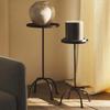 Retro-Industriestil,Einfacher Couchtisch für das Wohnzimmer,Europäischer runder Aluminium-Couchtisch,Balkonmöbel aus Gusseisen