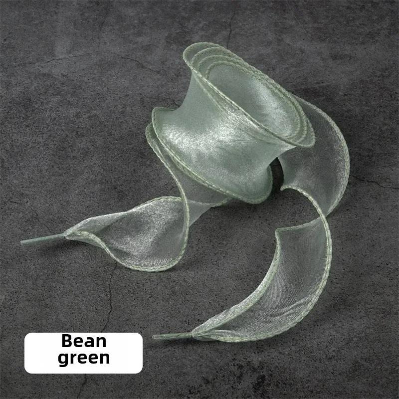 

Модные шифоновые шнурки из пряжи 4 см Шире Плоские шелковые шнурки для кроссовок Шнурки-веревки для обуви 100/120/140/160 см Аксессуары для обуви 80cm зелёный