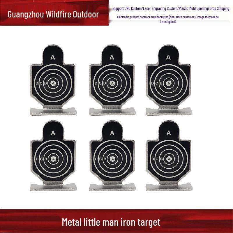 Tough Warrior Soft Bullet Toy Gun with Metal Knock-Down Targets