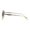 Gucci Brilliant Glory Series Business Travel Edition High Definition Aviator Sunglasses Men Sunglasses Gold GG0336S-001