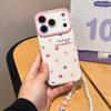 Color love applies to Apple 17pro silicone 16max lanyard 15iphone14 soft 13 spring 12 mobile phone case