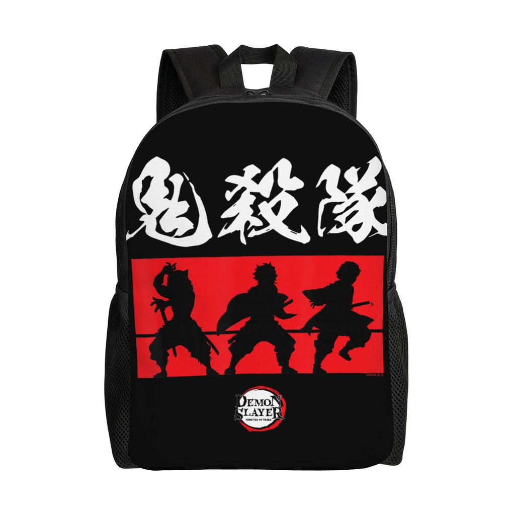 Demon Slayer Backpacks Kimetsu No Yaiba Nezuko Awakened Demon Daypack  Mochila Office Work Retro Washable Rucksack