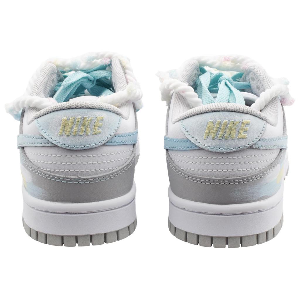 Nike Dunk Summer Dopamine Dressing Abrasion Resistant Low Top Skateboard Shoes Unisex Blue HF5441-105(Team1303-)