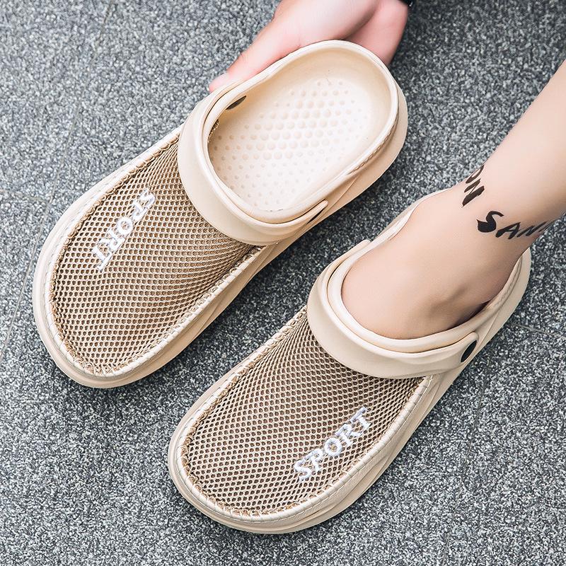 Sommer Herren Übergröße Rutschfeste Zehengeschlossene Sandalen - Dicke Sohle Lässige Outdoor Strandschuhe