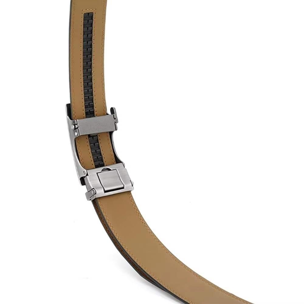 Black Brown Genuine Leather Belts Without Buckle Cowskin Belt Men Belt  Cinturones Para Mujer