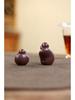 Zisha Tea Pet: Miniature Maitreya Buddha handcrafted by Liu Fengjun; a delightful, portable Zhong Kui piece for tea lovers.