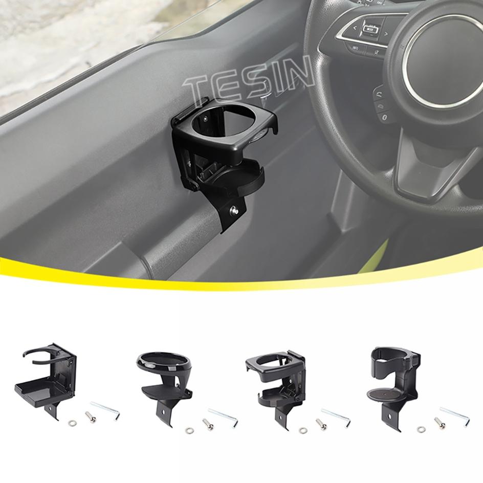 TESIN Car Side Door Water Cup Holder Drinkes Bracket For Suzuki Jimny JB74 2019 2020 2021 2022 2023 2024+ Interior Accessories