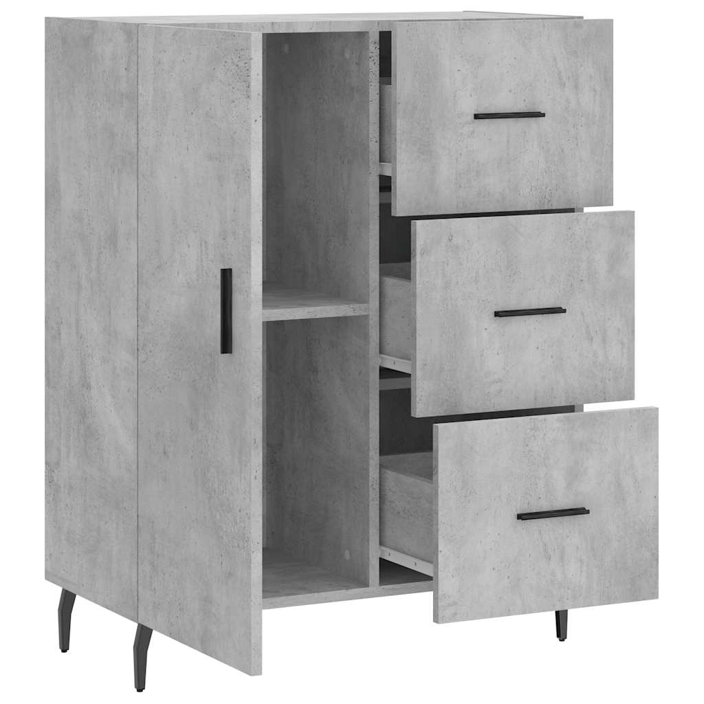 Sideboard Concrete Grey 69.5 x 34 x 90 cm Particleboard