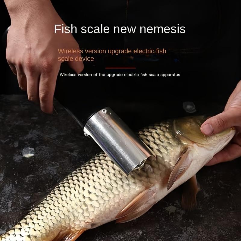 1Pc Portable Electric Scraper, Fish Scale Remover, Efficient and Safe Scraper, Fish Scale Cleaner, Rechargeable Fish Scale Knife, Kitchen Supplies