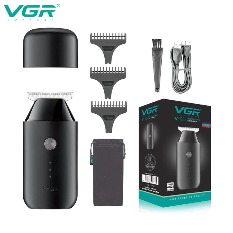 VGR Professional Zero Cutting Machine Rechargeable Cordless Beard Shaver Electric Travel Mini Model Hair Trimmer for Men Portable Shaver V-932