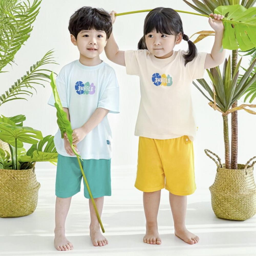 Bamboo Bebe Short Sleeve Set Tropical 24 60m Bamboo Kids Solsol Jungle Forest
