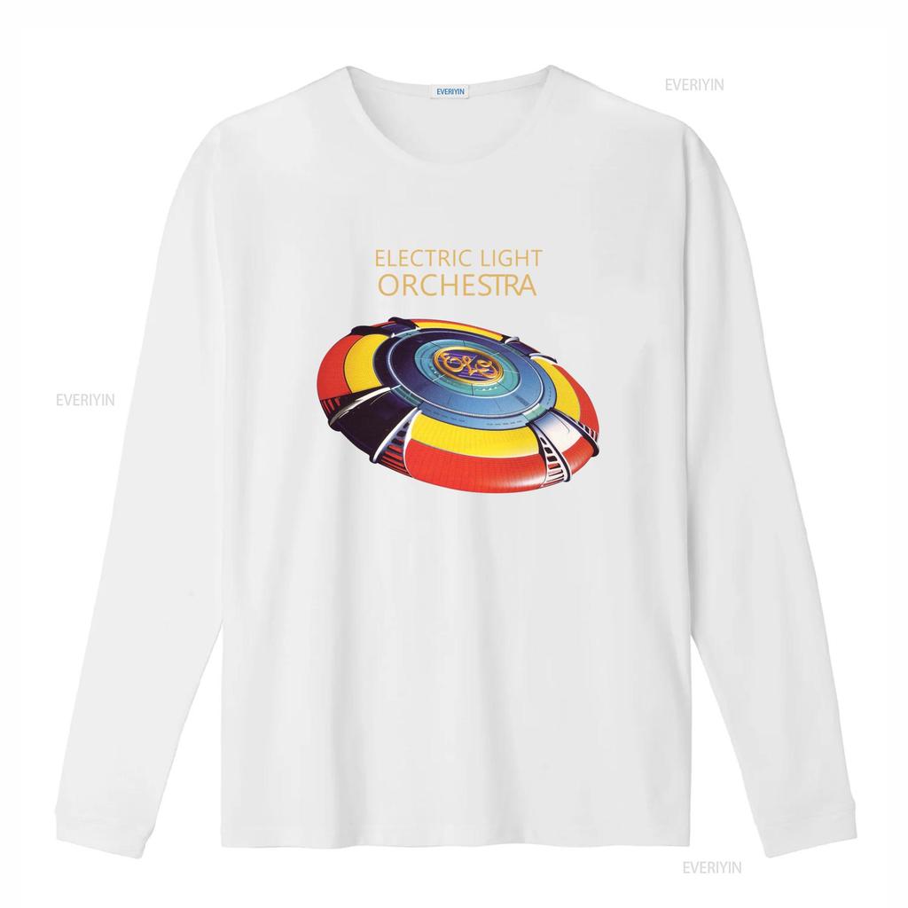 Electric Light Orchestra Retro Futuristic Spaceship Unisexs T Shirt Vintage Washed Top For Everyday Wear Versatile Casual Unisex