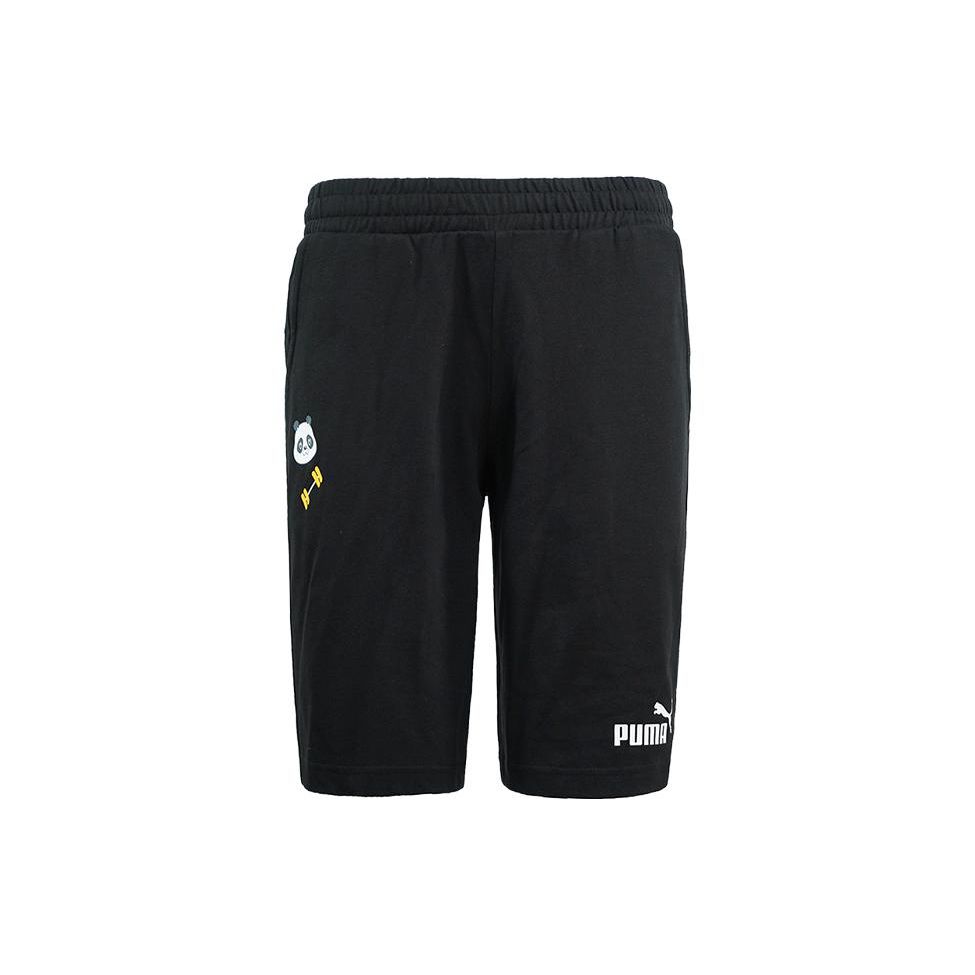 

Puma Letter Logo Print Elastic Waist Sports Shorts Men shorts Black 672938-01 M