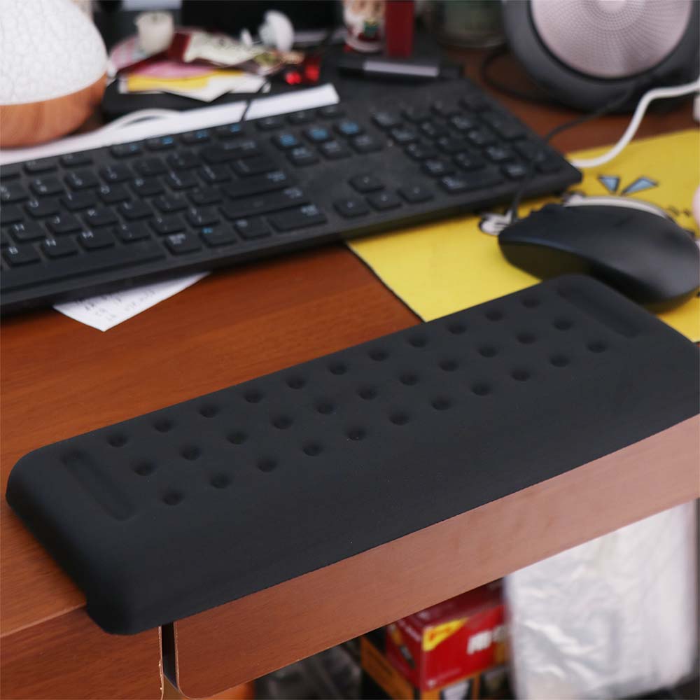 1Pc Soft Cushion Desk Elbow Pad Black Keyboard Hand Rest Non-slip Arm Cushions Protection Rest