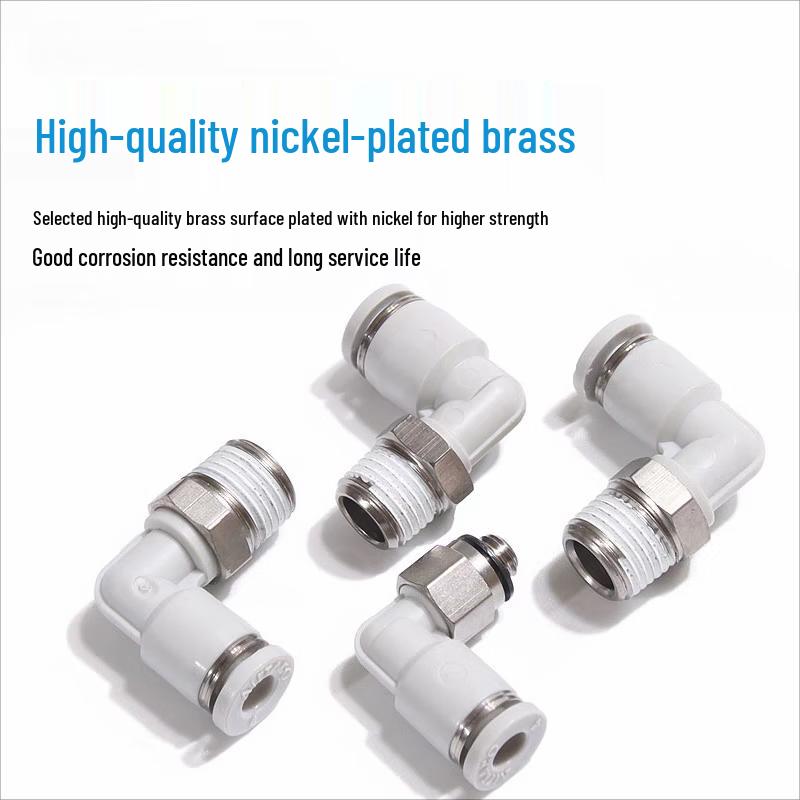 Clearair Pneumatic Quick Connect Threaded Elbow