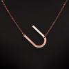 Kvinne 26 engelske bokstaver Ornament Ripple Chain Personlig brevkjede