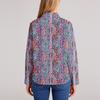 Women's Shirt With Floral Print Buttons, Long Sleeved Casual Regular Shirt Blouses Casual Plus Size Basic Tops