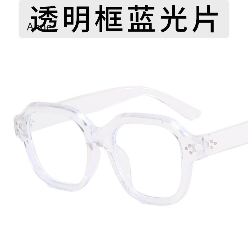 Oversized Polygon Eyeglasses Frames Classic Transparent Computer Eyewear Retro Korea Fashion Spectacles Frames Oculos Women Men