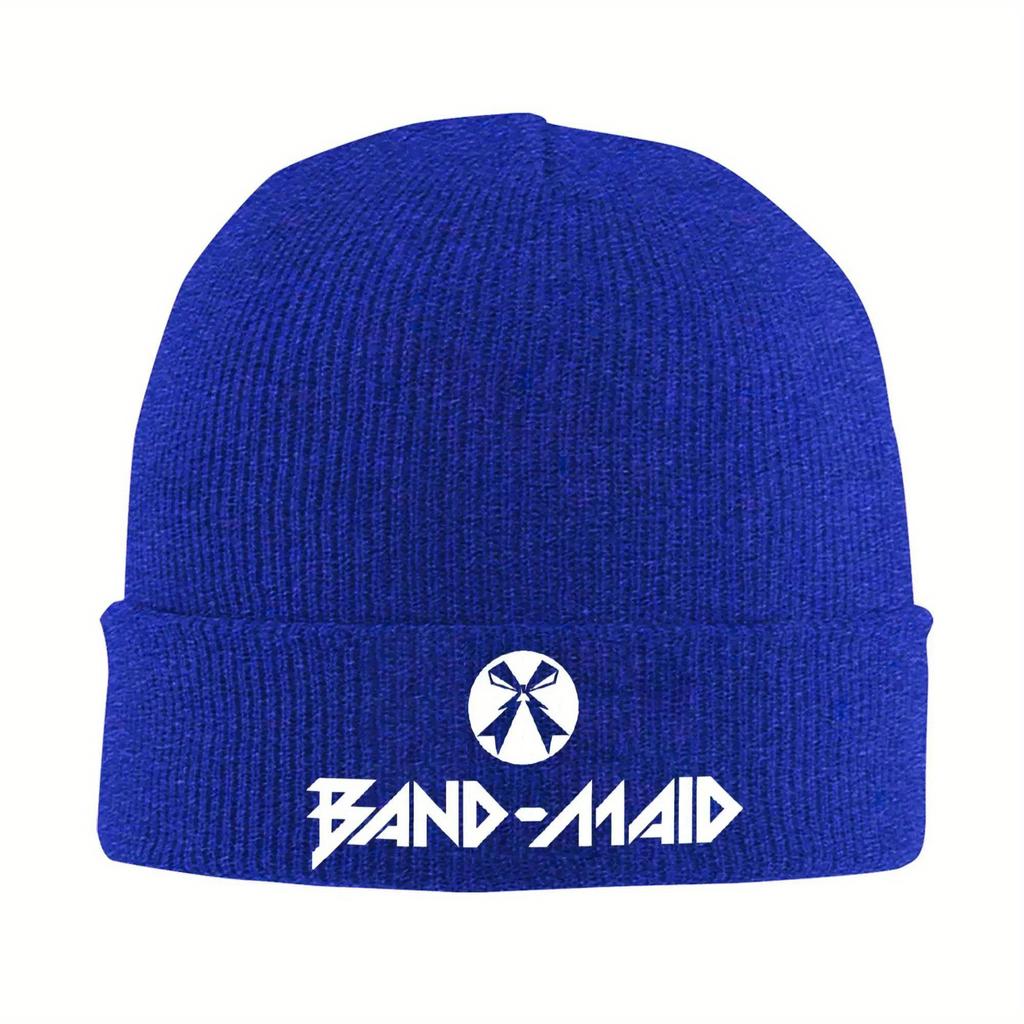 Men Women Beanie Hat Band Maid Japanese Girls Band Merch Warm Skull Knitted Hat Cap Bonnet Knit Hat