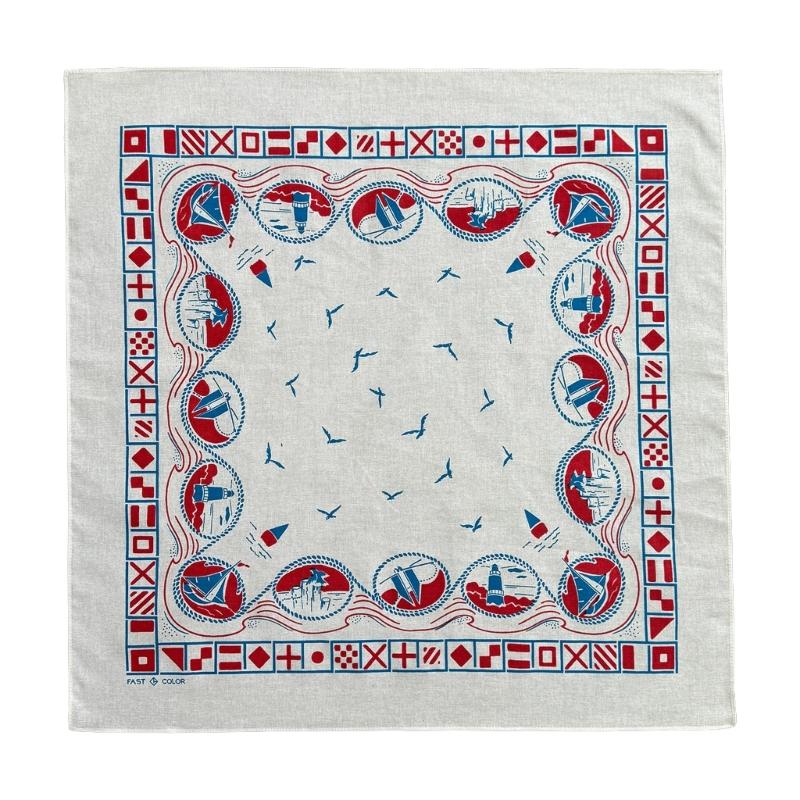 Vintage Style Cotton Scarf Lightweight Breathable Fashion Bandana Multipurpose Headscarf For Men And Women