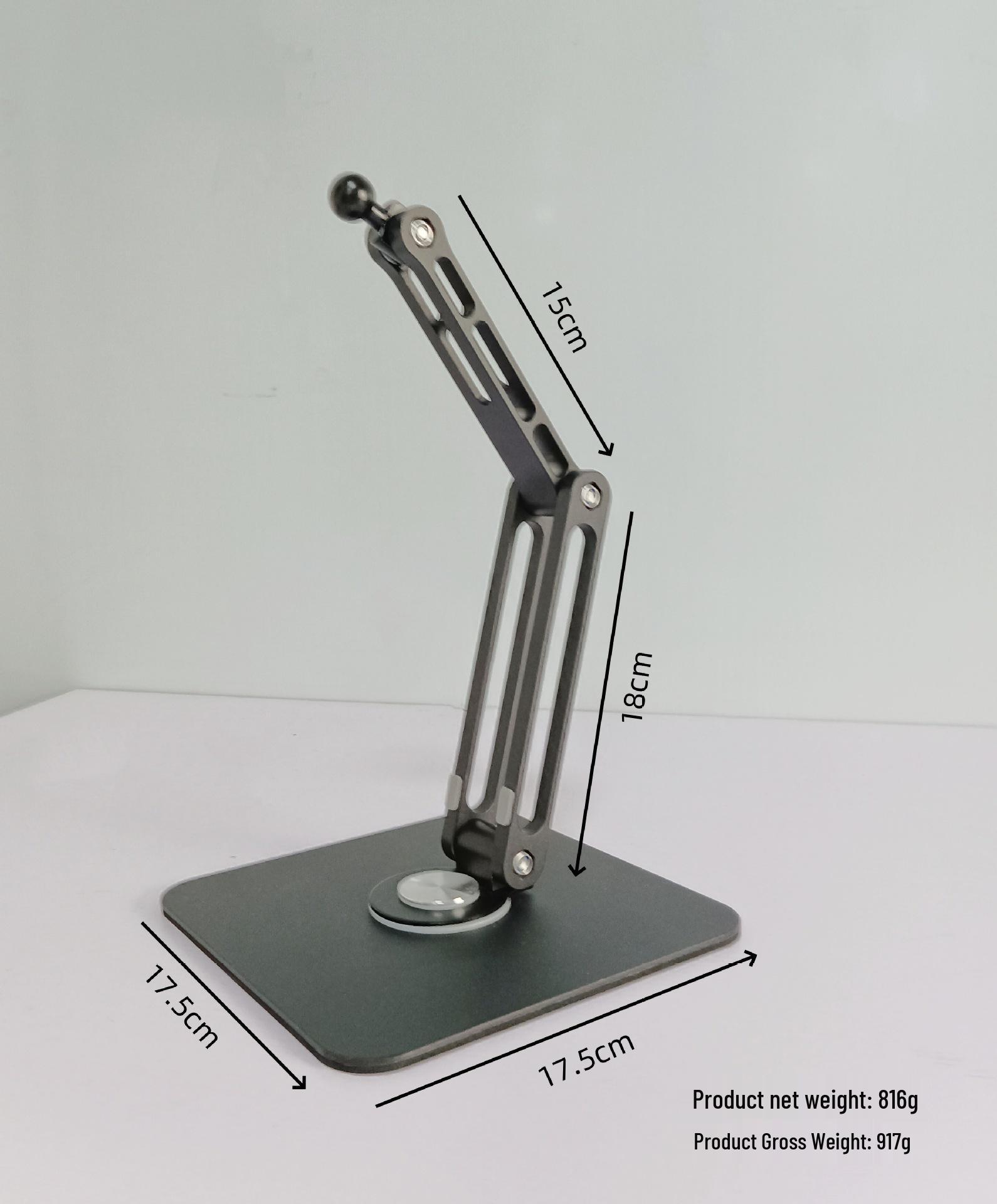Rotating Metal Tablet Stand: Portable Desktop Holder
