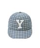 YALE Y Logo Check Ball Cap_Blue