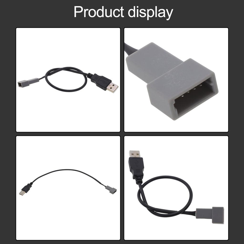 Car Radio Adapter Radio USB Adapter Vehicle Installation Wear-resistant Quick Installation Anti-corrosion Easy To Use