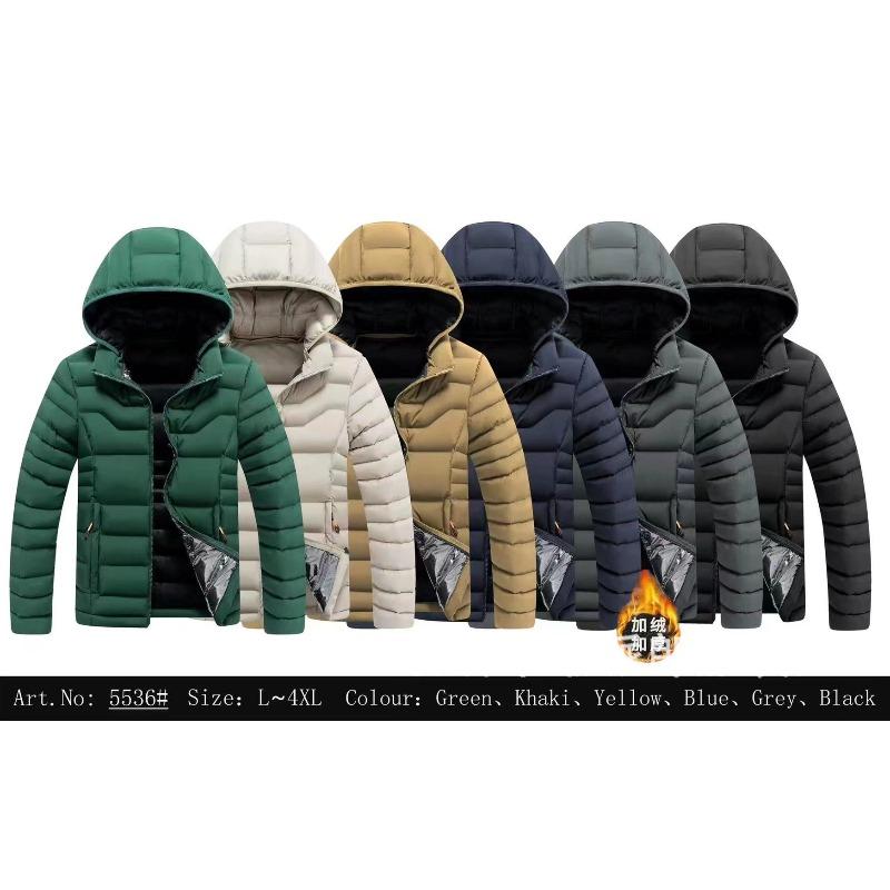New winter coat men's thickened feather cotton-padded jacket winter cotton-padded jacket fleece trend hooded large-size cotton-padded jacket