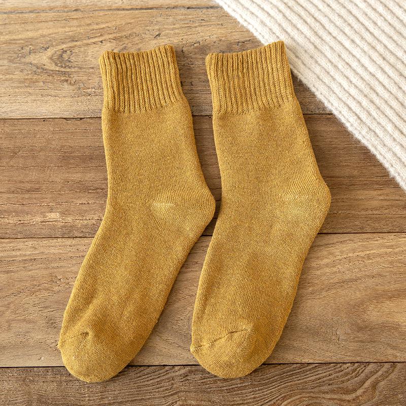 Women's Extra Thick Cold-Resistant Terry Socks - Warm Mid-Tube Plush Floor & Sleeping Socks