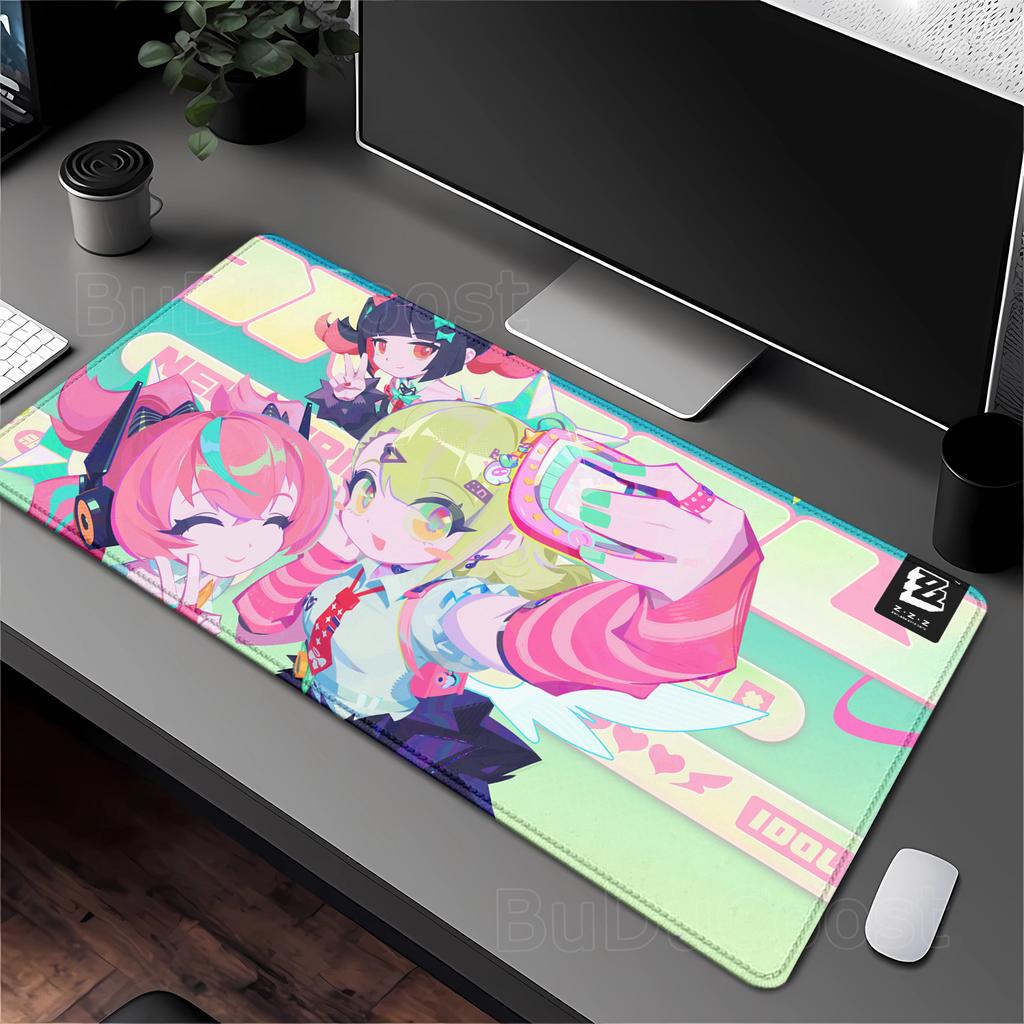 ZZZ Zenless Zone Zero Nangong Yu Aria Sunna Mouse Pad Cute Anime Girl Angels of Delusion PC overlock Mousepad Large Size DeskMat