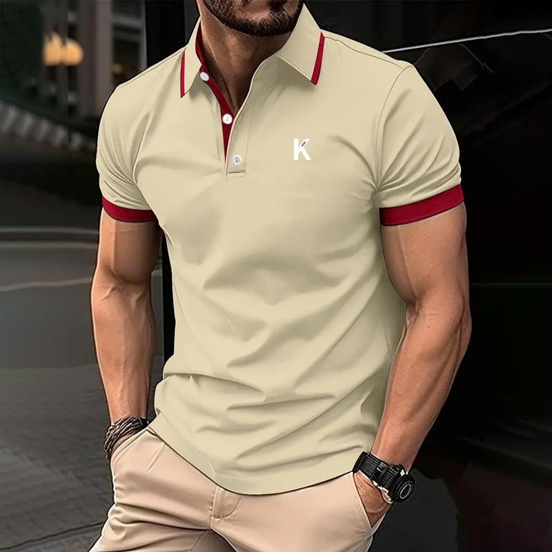 Men Summer Short Sleeve Golf Polo Shirt Men New Trending 3D Digital Print Casual Polo Shirt