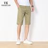 VEE KELLEN Men's Ice Silk Solid Casual Shorts