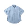MOIF [Ss25] Uniform Half Shirt / Bleached Indigo