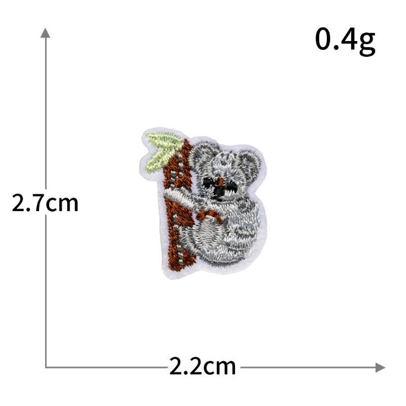 5/20 Stück Mini Süße Tiere Aufnäher Aufbügeln Stickerei Für Kleidung Cartoon Anime Aufnäher Für Kinderkleidung Applikationen Aufkleber T-Shirt
