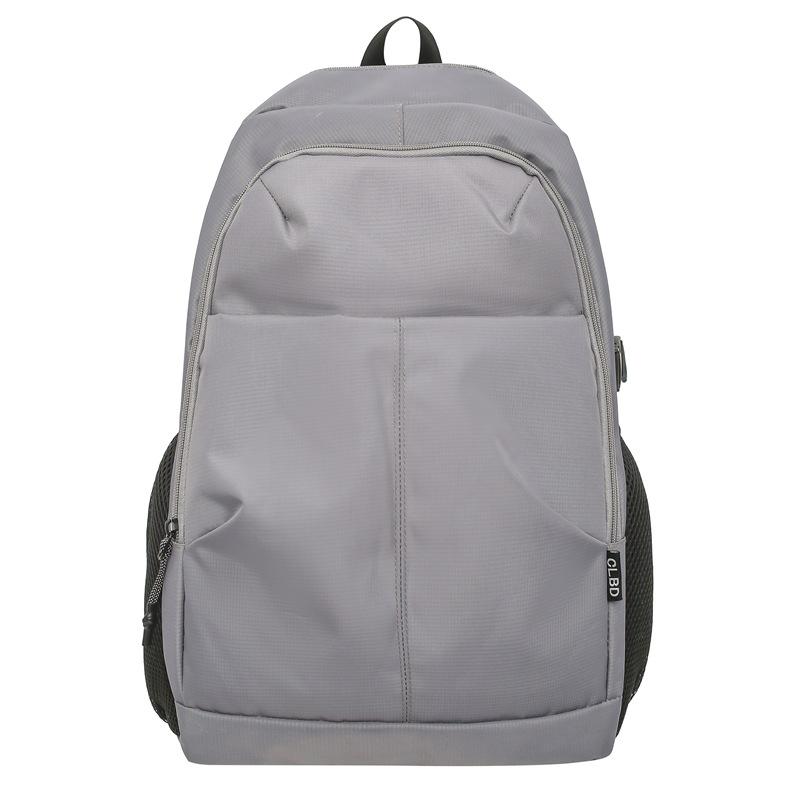 Men's Outdoor Backpack Solid Color Women Large Capacity Backpack Student School Bag