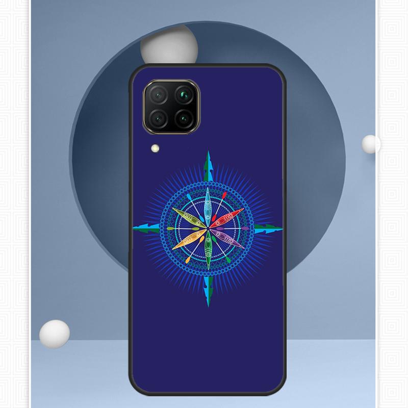 Compass For Huawei Nova Y72 Y90 Y61 Y91 Y60 Y70 12s 12i 11i 8i 9 10 SE P20 P40 Lite P60 P30 Pro Case